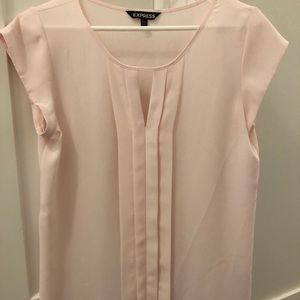 Express silky pink blouse 👚